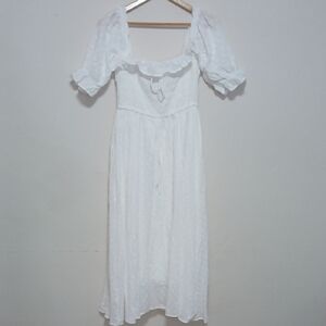 Elegant White Women's Dress